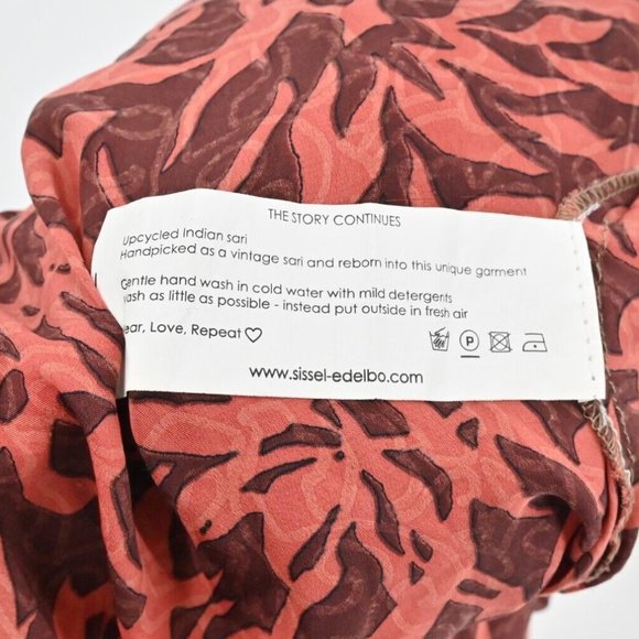 SISSEL EDELBO Anthropologie Floral Maxi Duster Kimono Cardigan Womens Size M/L - Picture 9 of 9